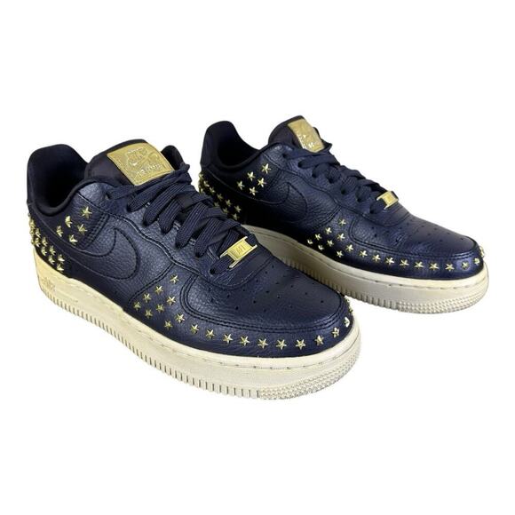 Nike Womens Air Force 1 Low Star-Studded Size 7 AR0639 001 - Picture 2 of 8